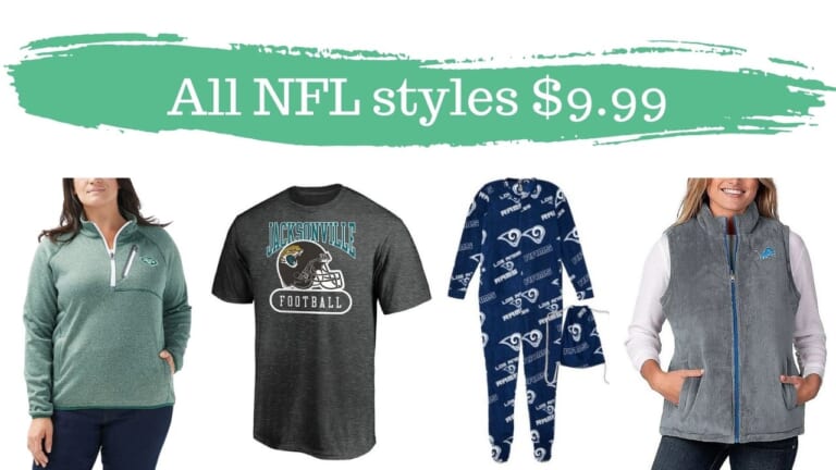 NFL Shirts and Outerwear all $9.99 (reg. $31+)