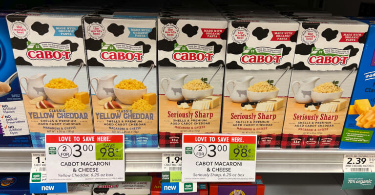 Cabot Macaroni & Cheese Just $1.25 At Publix