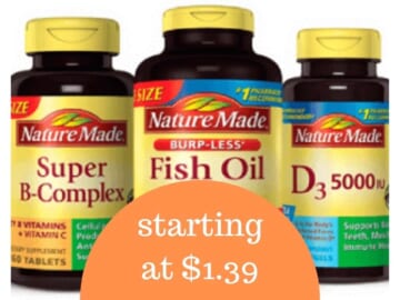 Nature Made Vitamins as Low as $1.39 at Publix