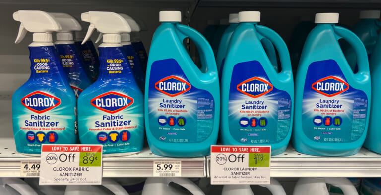 Clorox Fabric Sanitizer Spray As Low As $2.05 At Publix (Plus Cheap Laundry Sanitizer)