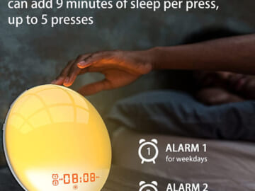 Prisame Sunrise Alarm Clock Wake Up Light $20.70 After Code (Reg. $45.99) – Multifunction Clock for Heavy Sleepers!