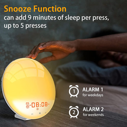 Prisame Sunrise Alarm Clock Wake Up Light $20.70 After Code (Reg. $45.99) – Multifunction Clock for Heavy Sleepers!