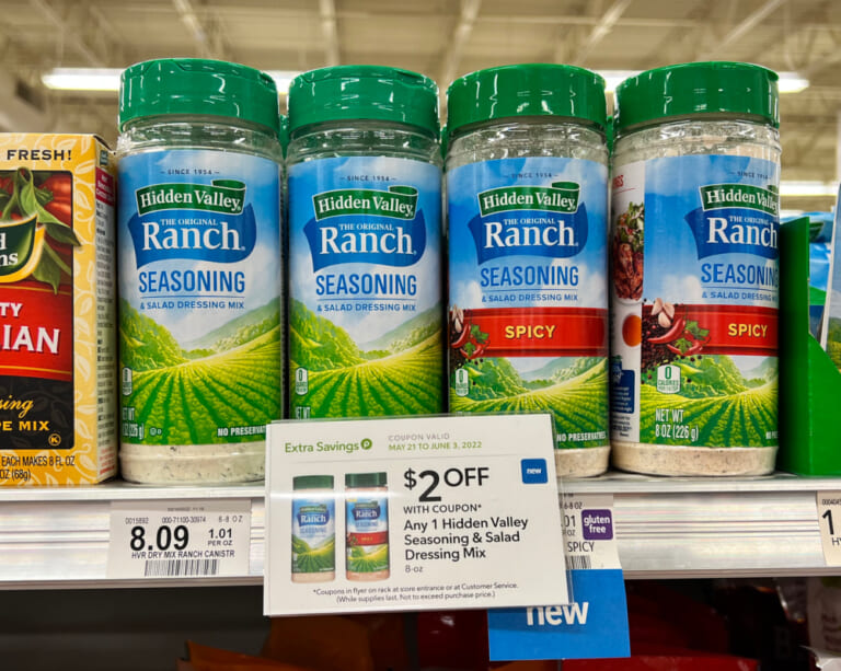 Super Savings On Hidden Valley Seasoning & Salad Dressing Mix At Publix