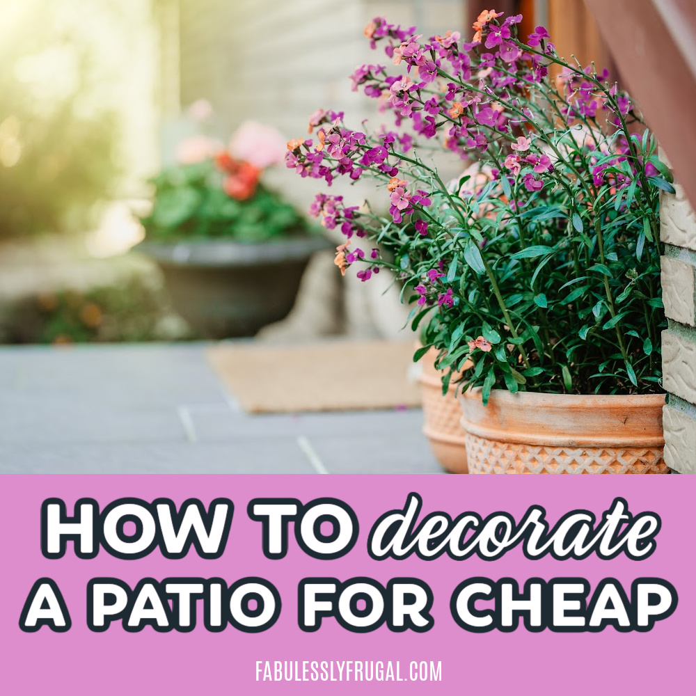 inexpensive patio decoration ideas