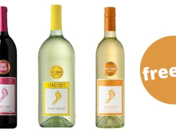 Free Bottle of Barefoot Wine