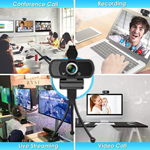 Today Only! HD Webcam 1080P with Privacy Shutter, Microphone & Tripod $18.59 (Reg. $30) – 7.8K+ FAB Ratings!