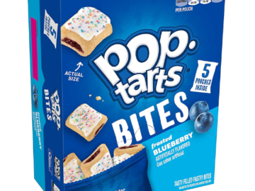 25 Count Pop-Tarts Bites, Tasty Filled Pastry Bites, Frosted Blueberry as low as $11.26 Shipped Free (Reg. $17.45) – $0.45 each tart!