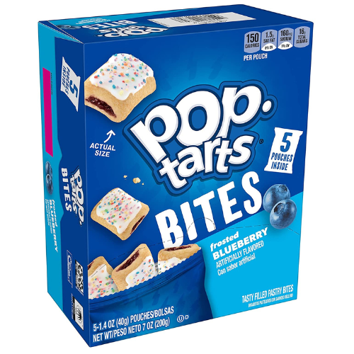 25 Count Pop-Tarts Bites, Tasty Filled Pastry Bites, Frosted Blueberry as low as $11.26 Shipped Free (Reg. $17.45) – $0.45 each tart!