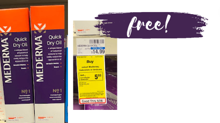 FREE Mederma Quick Dry Oil with Triple Stacking Deals at CVS