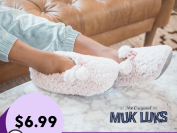 Muk Luks Moisturizing Slippers for just $6.99 + shipping!