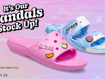 Crocs: Slides and Sandals only $22.22!