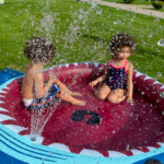 Inflatable Kiddie Pool Sprinkler Splash Pad only $11.22!