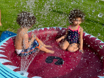 Inflatable Kiddie Pool Sprinkler Splash Pad only $11.22!