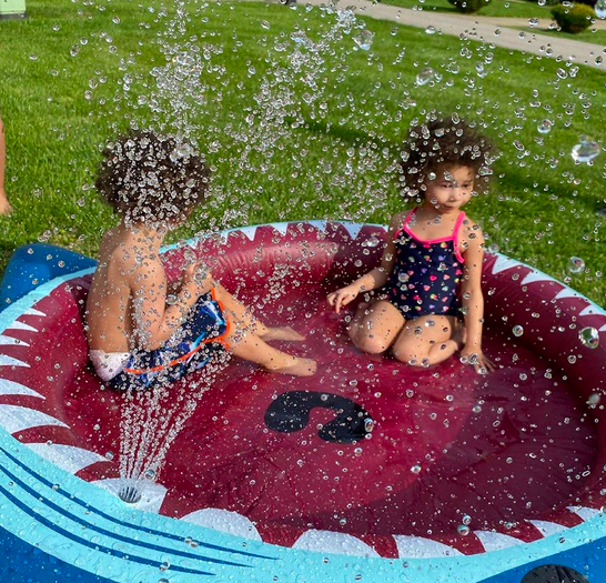 Inflatable Kiddie Pool Sprinkler Splash Pad only $11.22!