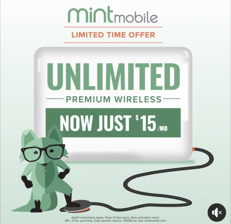 Mint Mobile: Unlimited Talk, Text, and Data Cell Phone Plans Just $15/Month!