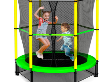 4.5 FT Indoor Outdoor Mini Toddler Trampoline with Net