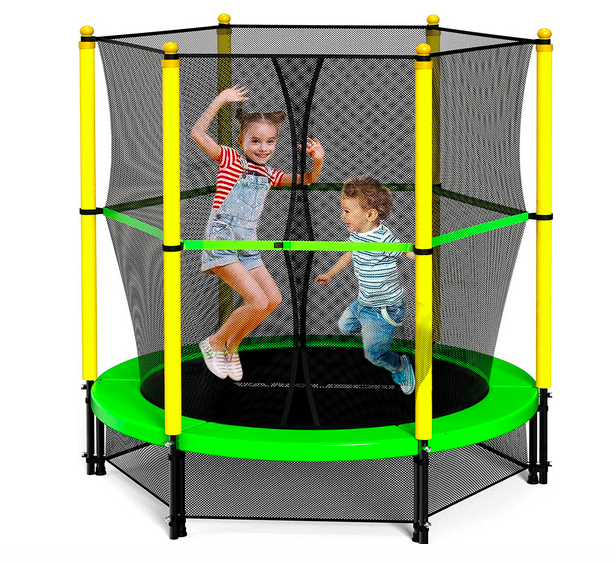 4.5 FT Indoor Outdoor Mini Toddler Trampoline with Net