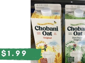 $1.99 Chobani Oat Milk | Kroger Mega Deal