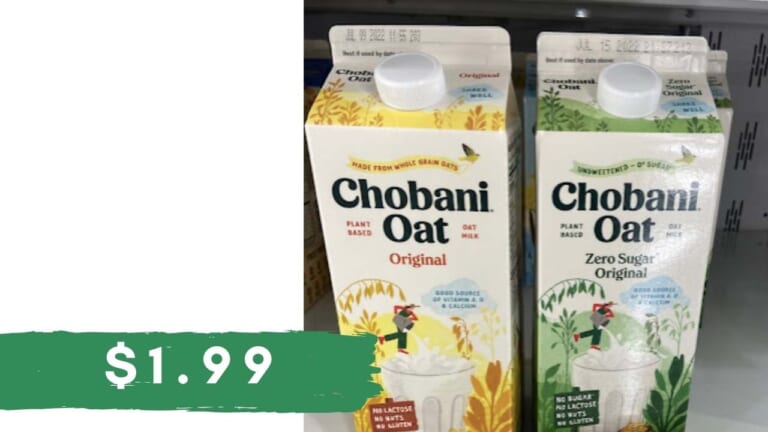 $1.99 Chobani Oat Milk | Kroger Mega Deal