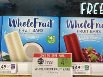 FREE WholeFruit Fruit Bars at Publix