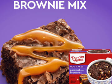 4 Count Duncan Hines Mug Cakes Caramel Flavored Brownie Mix as low as $2.28 Shipped Free (Reg. $5.87) – $0.57/ 2.6 Oz Pouch