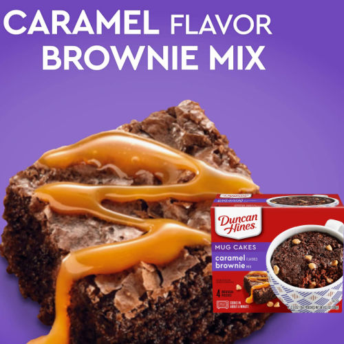 4 Count Duncan Hines Mug Cakes Caramel Flavored Brownie Mix as low as $2.28 Shipped Free (Reg. $5.87) – $0.57/ 2.6 Oz Pouch