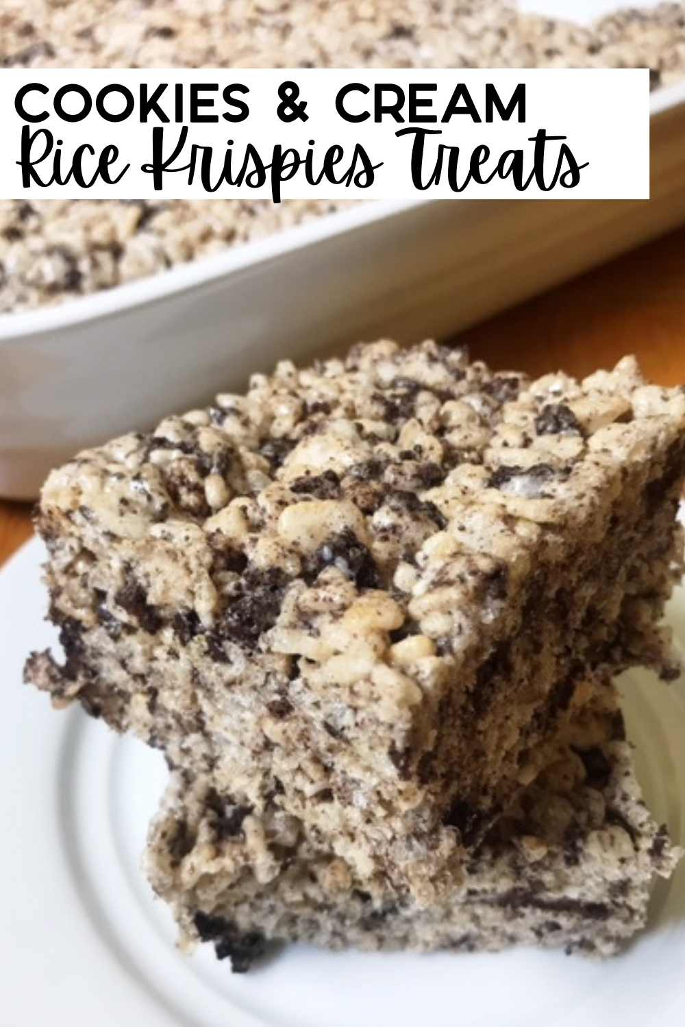 cookies & cream rice krispies treats