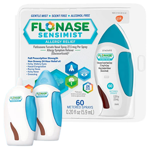 60 Sprays Flonase  Sensimist Allergy Relief Nasal Spray as low as $6.67 Shipped Free (Reg. $11.11) – FAB Ratings! 11¢/Spray! Non Drowsy Medication