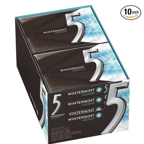 150-Count 5 Gum Winter-Mint Ascent Sugar-Free Gum as low as $7.99 Shipped Free (Reg. $10.80) – $0.80 per pack or 5¢ per gum!