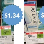 Acuvue Revitalens Contact Solution & Visine Eye Drops Deals