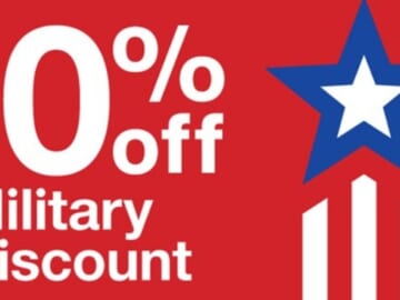 Target: Extra 10% Off for Military & Veterans!