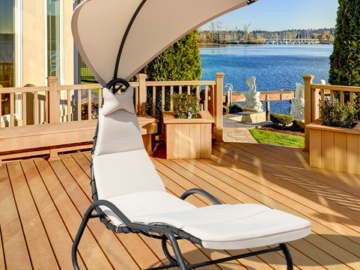 Patio Hanging Chaise Lounge Swing only $99.99 shipped (Reg. $370!)