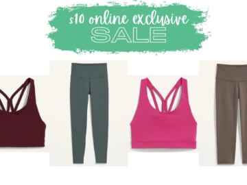 $10 PowerPress Leggings & Bras at Old Navy