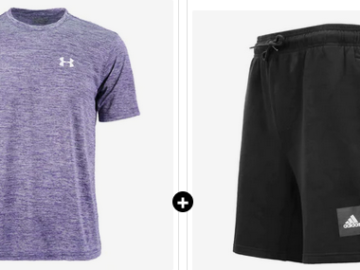 Men’s Under Armour Tee + Adidas Shorts Bundle only $24.98 (Reg. $70!)