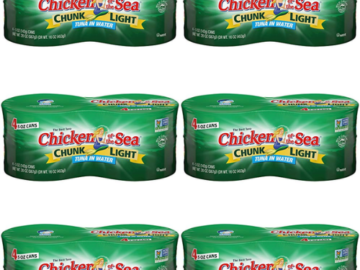 24 Cans Chicken of the Sea Chunk Light Tuna in Water as low as $22.75 Shipped Free (Reg. $37) – $0.95 per 5 Oz Can!