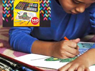 140-Piece Crayola Kid’s Assorted Zigzag Inspiration Art Case Set $21.99 – Tools to Fuel Your Imagination!