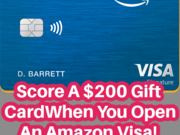 Score A $200 Gift Card When You Open An Amazon Prime Rewards Visa!