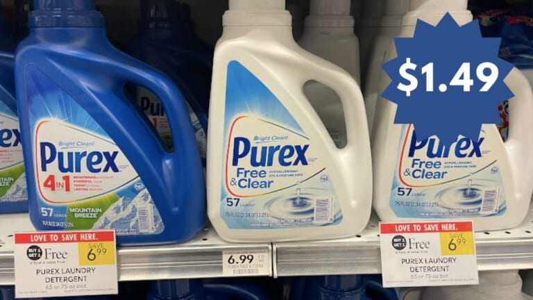 $1.49 Purex (reg. $6.99) | Laundry Detergent Deal Ends Tomorrow