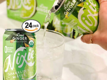 24-Pack Nixie Sparkling Water, Lime Ginger as low as $22.03 Shipped Free (Reg. $28.99) – $0.92 per 12 Oz Can! Organic, Non-GMO