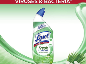 Lysol Toilet Bowl Cleaner Gel, Forest Rain Scent, 24oz $2.23 (Reg. $8.92) – 11.5K+ FAB Ratings!