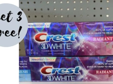 Get 3 FREE Crest Toothpastes at Walgreens