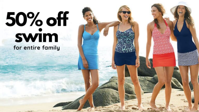 Lands End Code | Women’s Rash Guard for $19.99