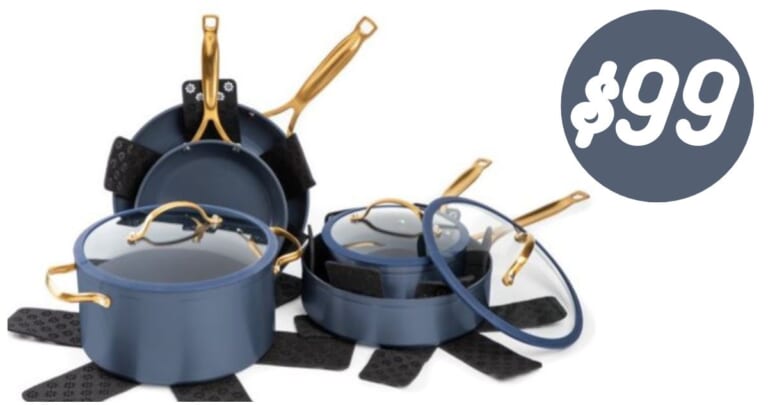 Thyme & Table Non-Stick 12 Piece Cookware Set for $99 Shipped