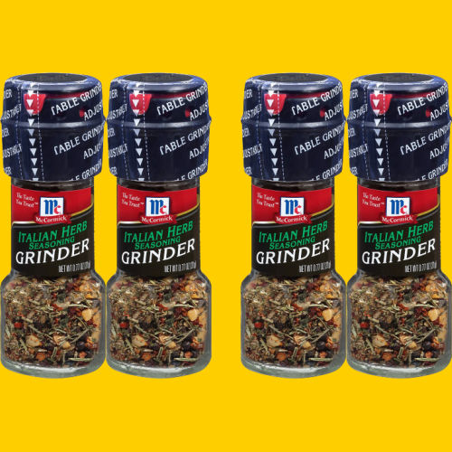 FOUR McCormick Italian Herb Seasoning Grinders as low as $1.57 EACH (Reg. $2) + Free Shipping + $1.57 per 0.77 oz grinder + Buy 4, save 5%