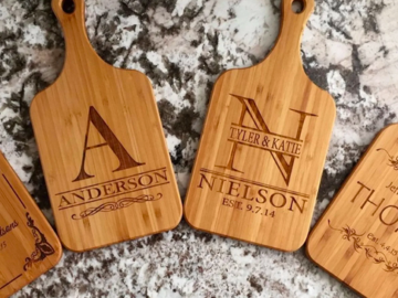 Personalized Bamboo Serving Boards