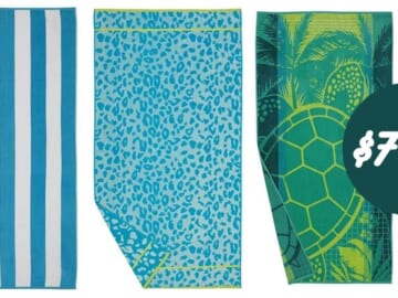 The Big One Beach Towels for $7.49