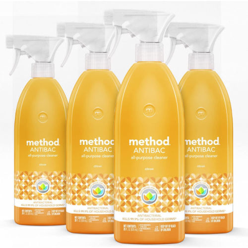 4-Pack Method Antibacterial All-Purpose Cleaner, Citron as low as $12.89 Shipped Free (Reg. $15.16) – $3.22/ 28 oz bottle!