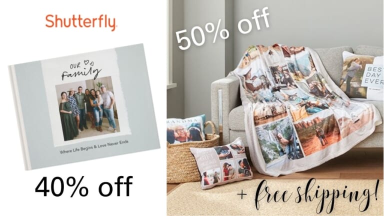 Shutterfly | 50% Off Blankets + 40% Off Photobooks + Free Shipping!!