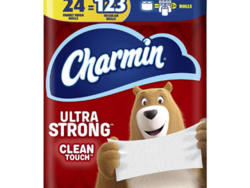 24 Family Mega Rolls Charmin Toilet Paper as low as $28.10 Shipped Free (Reg. $33) | $1.17 per Roll! 24 Mega Rolls = 123 Regular Rolls!