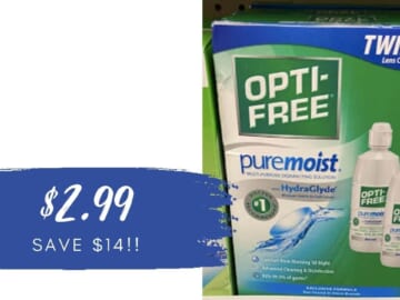 $2.99 Opti-Free Twin Packs | Save $14 on Contact Solution at CVS!